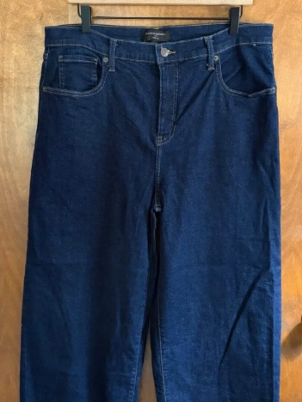 Banana Republic High Rise Wide Leg Jeans Size 33 16 Dark Wash Baggy Y2K Skate